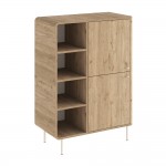 Μπουφές Colia Megapap χρώμα sepet oak 85x44x120,4εκ.