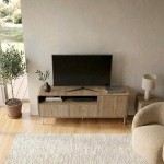 Έπιπλο τηλεόρασης Colia Megapap χρώμα sepet oak 140,3x34x55,7εκ.