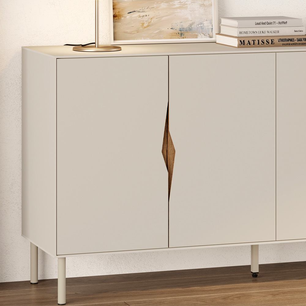 Μπουφές Marquise Megapap χρώμα sandstone 150x40x78,5εκ.