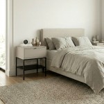 Κομοδίνο Melis Megapap χρώμα sandstone 45x35x56,4εκ.