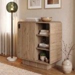 Μπουφές Rovel Megapap χρώμα sepet oak 80,3x39x80,4εκ.