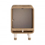 Κομοδίνο Doro Megapap χρώμα sepet oak 35,3x34x51εκ.