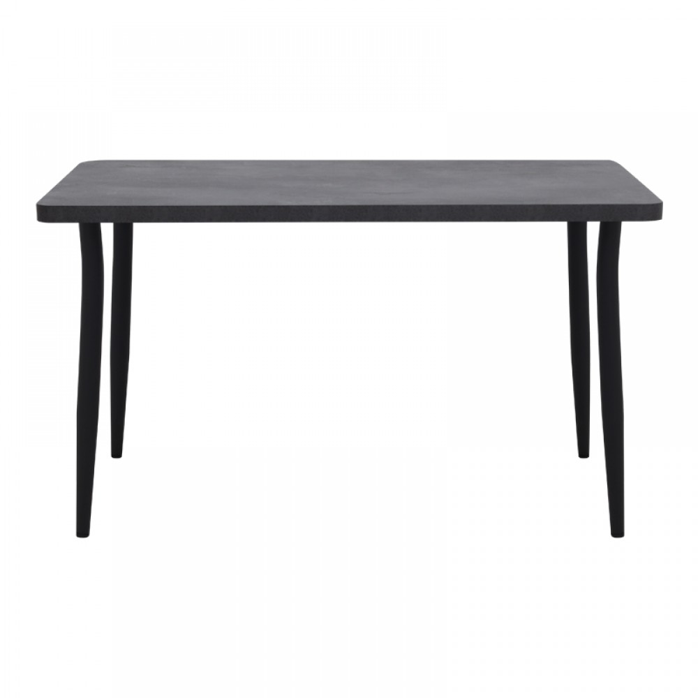 Τραπέζι Levico Megapap Mdf - μεταλλικό χρώμα σκούρο γκρι σκυροδέματος 120x70x75εκ.