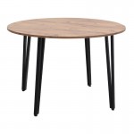 Τραπέζι Zeno Megapap χρώμα ακακίας Ø110x73,5εκ.