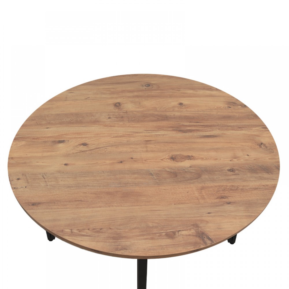 Τραπέζι Zeno Megapap χρώμα ακακίας Ø110x73,5εκ.