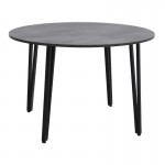 Τραπέζι Zeno Megapap χρώμα σκούρο γκρι σκυροδέματος Ø110x73,5εκ.