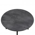 Τραπέζι Zeno Megapap χρώμα σκούρο γκρι σκυροδέματος Ø110x73,5εκ.