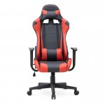 Καρέκλα γραφείου Gaming Alonso Megapap από τεχνόδερμα χρώμα κόκκινο - μαύρο 67x70x125/135 εκ.
