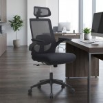 Καρέκλα γραφείου διευθυντική Belora Megapap με ύφασμα Mesh χρώμα μαύρο 63,5x62x117/127εκ.