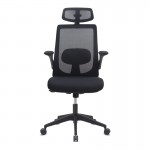 Καρέκλα γραφείου διευθυντική Belora Megapap με ύφασμα Mesh χρώμα μαύρο 63,5x62x117/127εκ.