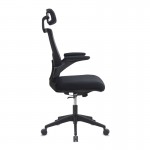 Καρέκλα γραφείου διευθυντική Belora Megapap με ύφασμα Mesh χρώμα μαύρο 63,5x62x117/127εκ.