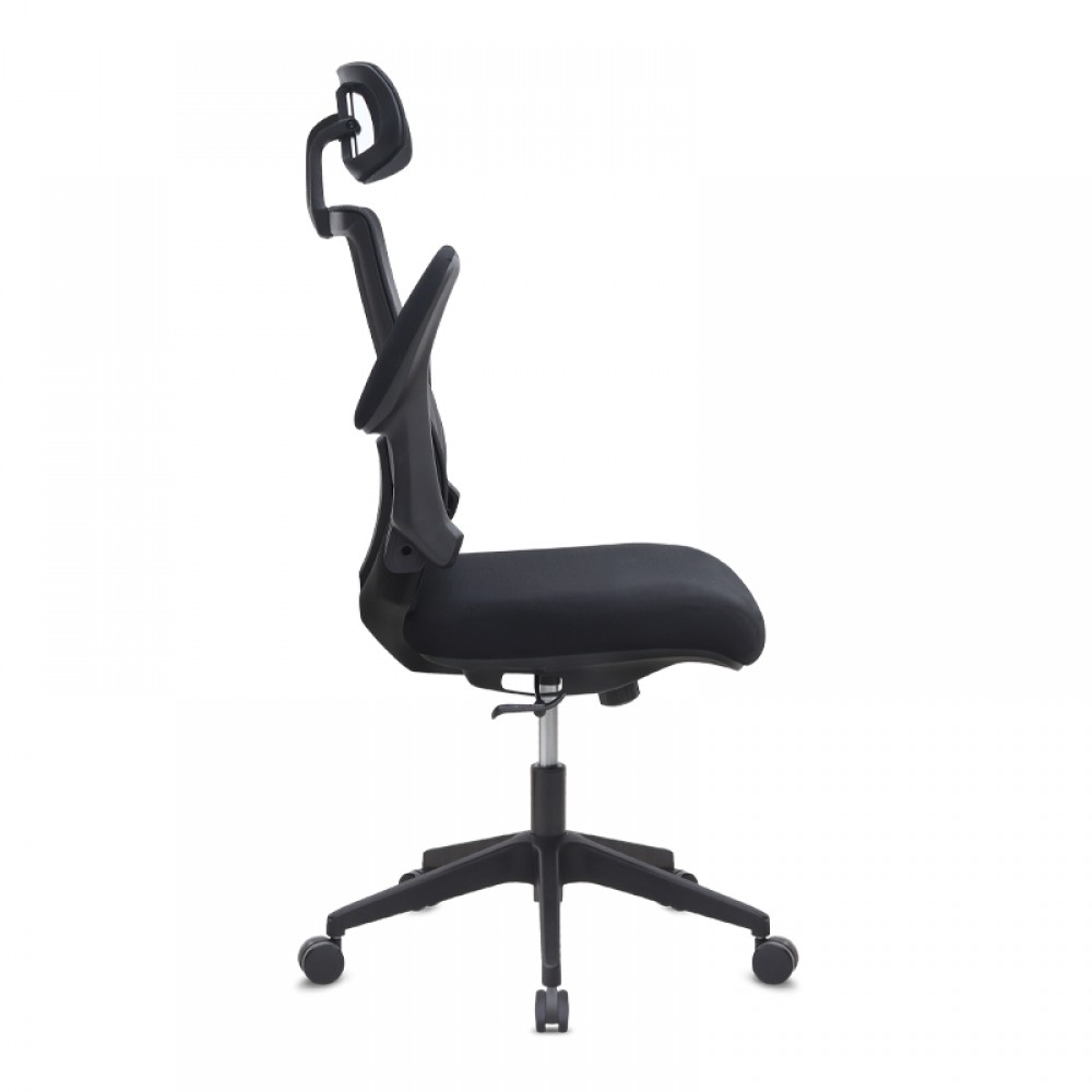 Καρέκλα γραφείου διευθυντική Belora Megapap με ύφασμα Mesh χρώμα μαύρο 63,5x62x117/127εκ.