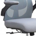 Καρέκλα γραφείου διευθυντική Belora Megapap με ύφασμα Mesh χρώμα γκρι 63,5x62x117/127εκ.