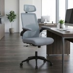 Καρέκλα γραφείου διευθυντική Belora Megapap με ύφασμα Mesh χρώμα γκρι 63,5x62x117/127εκ.