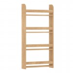 Επιτοίχια βιβλιοθήκη - ραφιέρα Montessori Megapap χρώμα sapphire oak 60x15x120εκ.