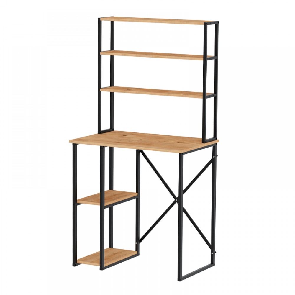 Έπιπλο πλυντηρίου Berkus Megapap χρώμα pine oak 90x60x178εκ.