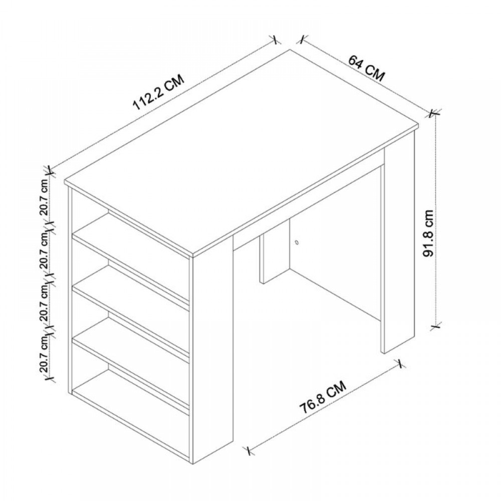 Τραπέζι μπαρ Toska Megapap χρώμα pine oak 112,2x64x91,8εκ.