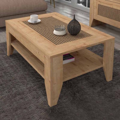 Τραπεζάκι σαλονιού Madura Megapap χρώμα sapphire oak 90x60x40εκ.