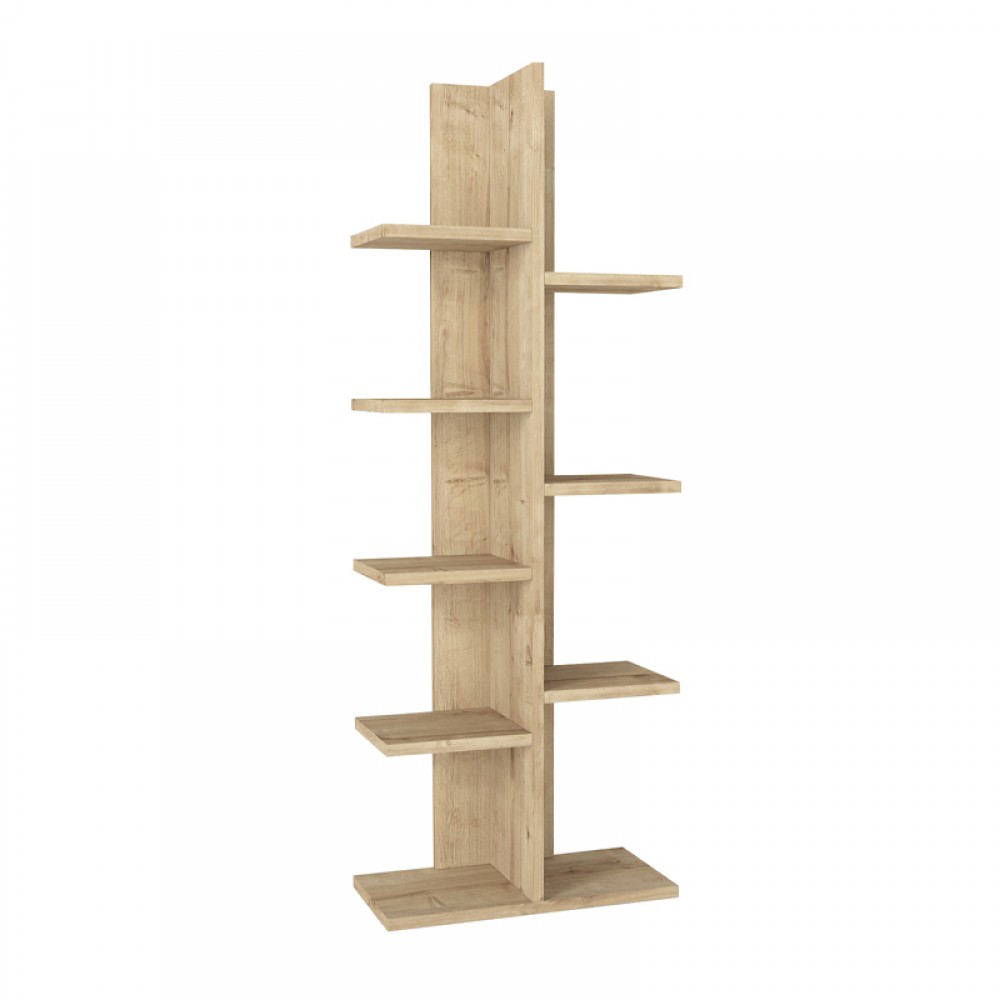 Βιβλιοθήκη Tree Megapap χρώμα sapphire oak 45x21,4x121,8εκ.