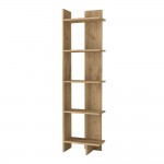 Βιβλιοθήκη Perla Megapap χρώμα sepet oak 48x22x170εκ.