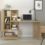 Γραφείο εργασίας Domingo Megapap χρώμα sapphire oak 149,5x60x120εκ.