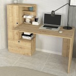 Γραφείο εργασίας Domingo Megapap χρώμα sapphire oak 149,5x60x120εκ.