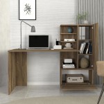 Γραφείο εργασίας Merino Megapap χρώμα καρυδί 149,5x61,8x120εκ.