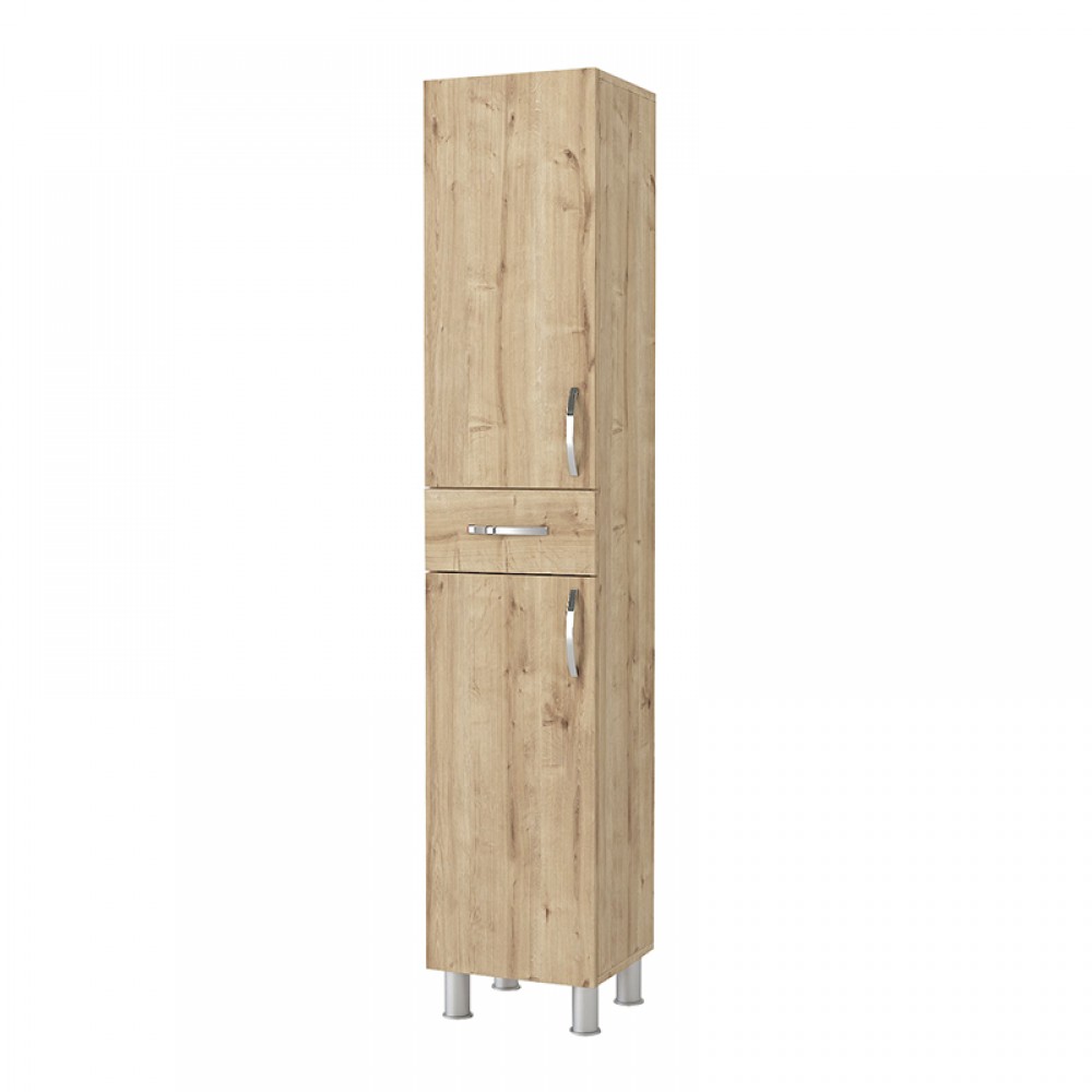 Ντουλάπι κουζίνας - μπάνιου Selina Megapap χρώμα sapphire oak 35x31x179εκ.