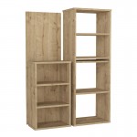 Γραφείο εργασίας πολυμορφικό Last Megapap χρώμα sapphire oak 119x44,7x123εκ.