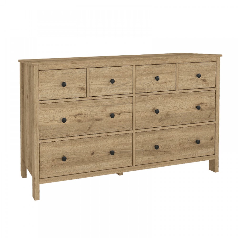 Συρταριέρα - Μπουφές Sabina Megapap χρώμα sepet oak 160x50x96εκ.