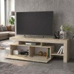 Έπιπλο τηλεόρασης Acnes Megapap χρώμα travertine 160x40x53εκ.