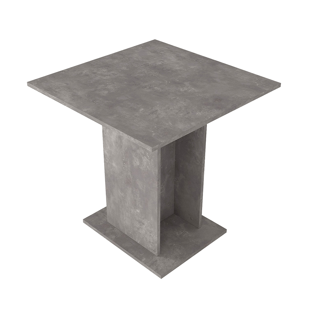 Τραπέζι Allos Megapap χρώμα γκρι σκυροδέματος 75x75x77εκ.