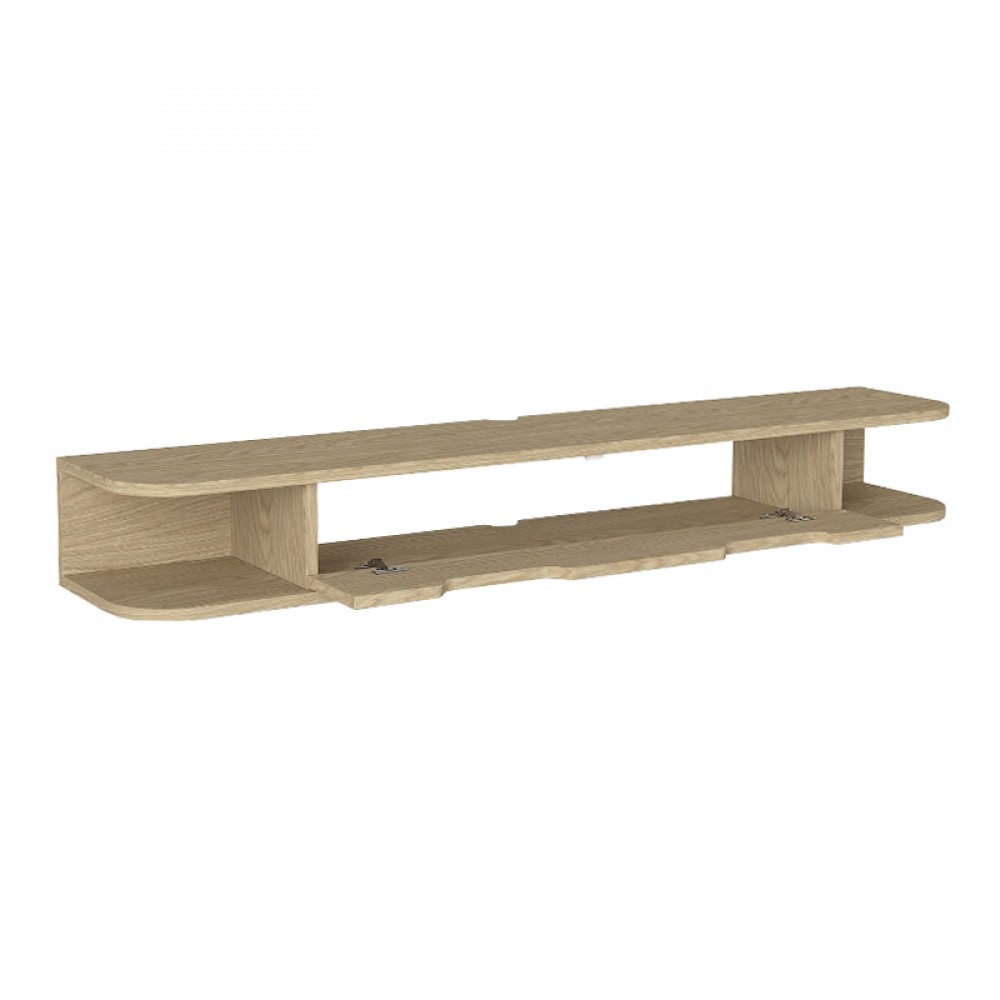 Έπιπλο τηλεόρασης επιτοίχιο Noland Megapap με LED χρώμα rota oak 150x35x19,2εκ.
