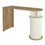 Τραπέζι μπαρ Bohema Megapap χρώμα sepet oak - ivory 150x51,6x101,8εκ.