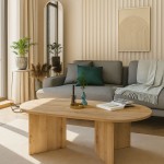 Τραπεζάκι σαλονιού Cortado Megapap χρώμα sapphire oak 120x60x39,6εκ.