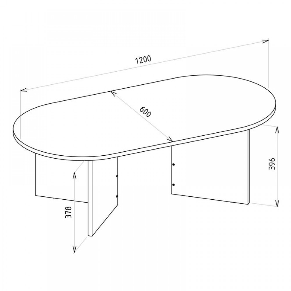 Τραπεζάκι σαλονιού Cortado Megapap χρώμα sapphire oak 120x60x39,6εκ.
