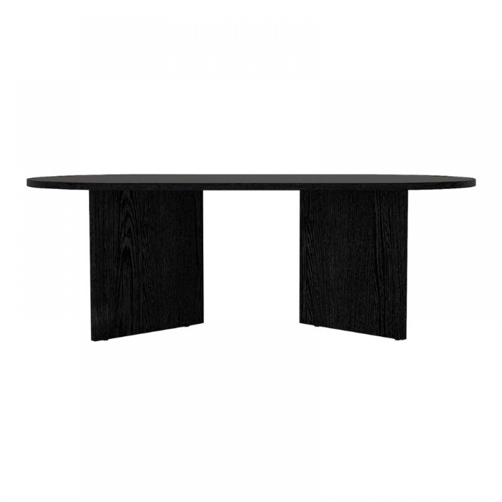 Τραπεζάκι σαλονιού Cortado Megapap χρώμα sencron black 120x60x39,6εκ.