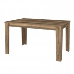 Τραπέζι Darlen Megapap χρώμα καρυδί 125x72x74εκ.