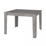 Τραπέζι Darlen Megapap χρώμα γκρι σκυροδέματος 125x72x74εκ.
