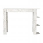 Τραπέζι μπαρ Vigne Megapap χρώμα λευκό εφέ μαρμάρου 150x51,6x101,8εκ.