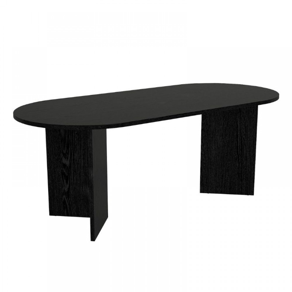 Τραπέζι Cortado Megapap χρώμα sencron black 200x90x74εκ.