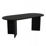 Τραπέζι Cortado Megapap χρώμα sencron black 200x90x74εκ.