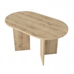 Τραπέζι Cortado Megapap χρώμα sapphire oak 138x80x75εκ.