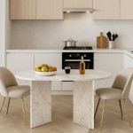 Τραπέζι Cortado Megapap χρώμα λευκό εφέ μαρμάρου 138x80x75εκ.