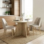 Τραπέζι Tailor Megapap χρώμα sapphire oak Ø100x75,7εκ.