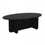 Τραπεζάκι σαλονιού Ravey Megapap χρώμα sencron black 120x60x39,8εκ.