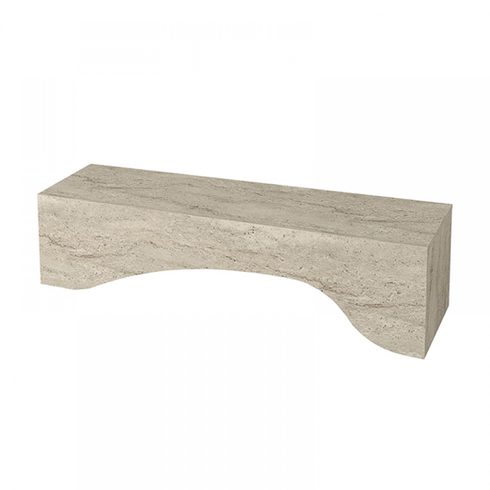 Έπιπλο τηλεόρασης Mara Megapap με LED χρώμα travertine 150x31,4x40εκ.