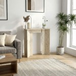 Κονσόλα Mara Megapap χρώμα travertine 90x29,6x91,8εκ.