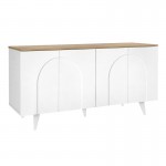 Μπουφές Bono Megapap χρώμα λευκό - sepet oak 150x45x74,6εκ.