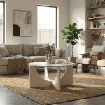 Τραπεζάκι σαλονιού Lemmar Megapap χρώμα sandstone Ø75x36,8εκ.